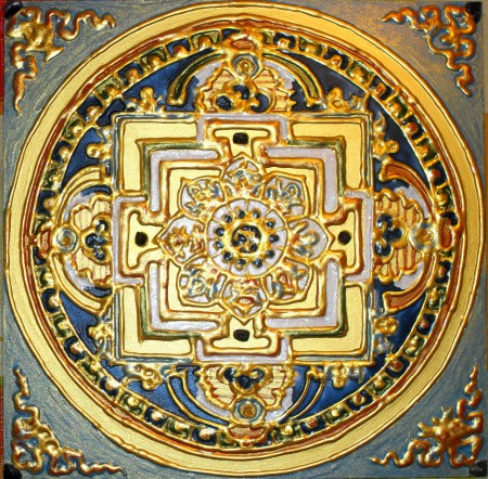 Mandala posunu z hlavy do srdca 20x20 cm