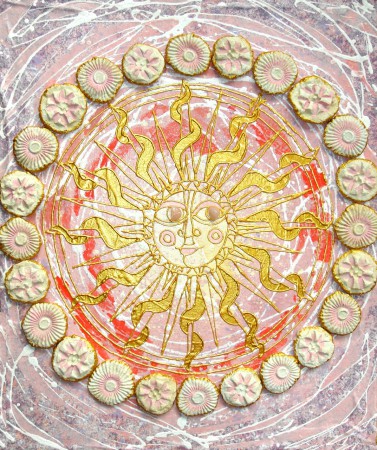 Mandala Slnko lásky 50x60 cm